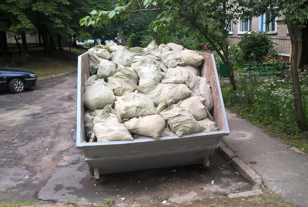 Вывоз строительного мусора в мешках